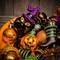24 Pieces Halloween Ornaments Tree Decorations, Shatterproof Cats Jack-o'-Lantern Pumpkin Vintage Decorative Hanging Ball Ornaments Set for Small Tree, Cute Holiday Party Indoor Home Decor